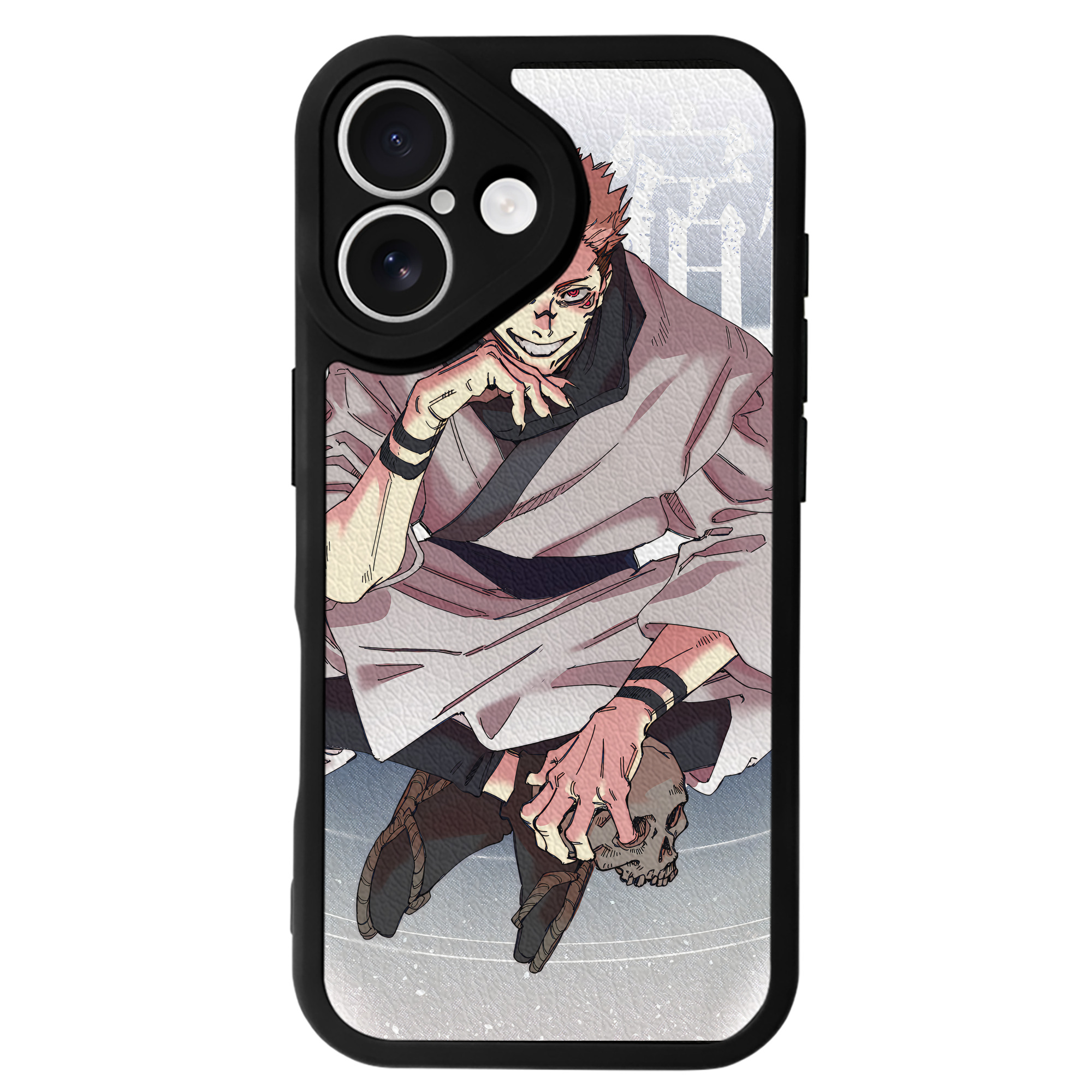 （画像用） 呪術廻戦 Jujutsu Kaisen 【iPhone 16シリーズ対応】シリコンスマホケース（レザー調） 材質：シリコン